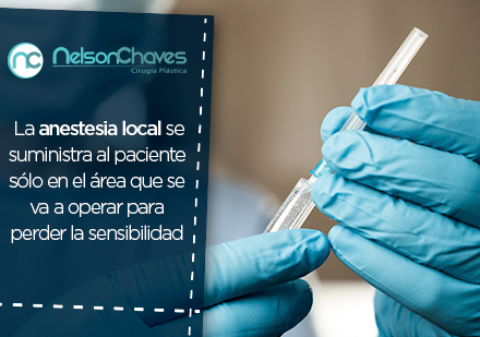 Cirujano plástico en Colombia anestesia local 