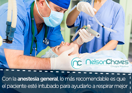 Cirujano plástico en Colombia Intubación 
